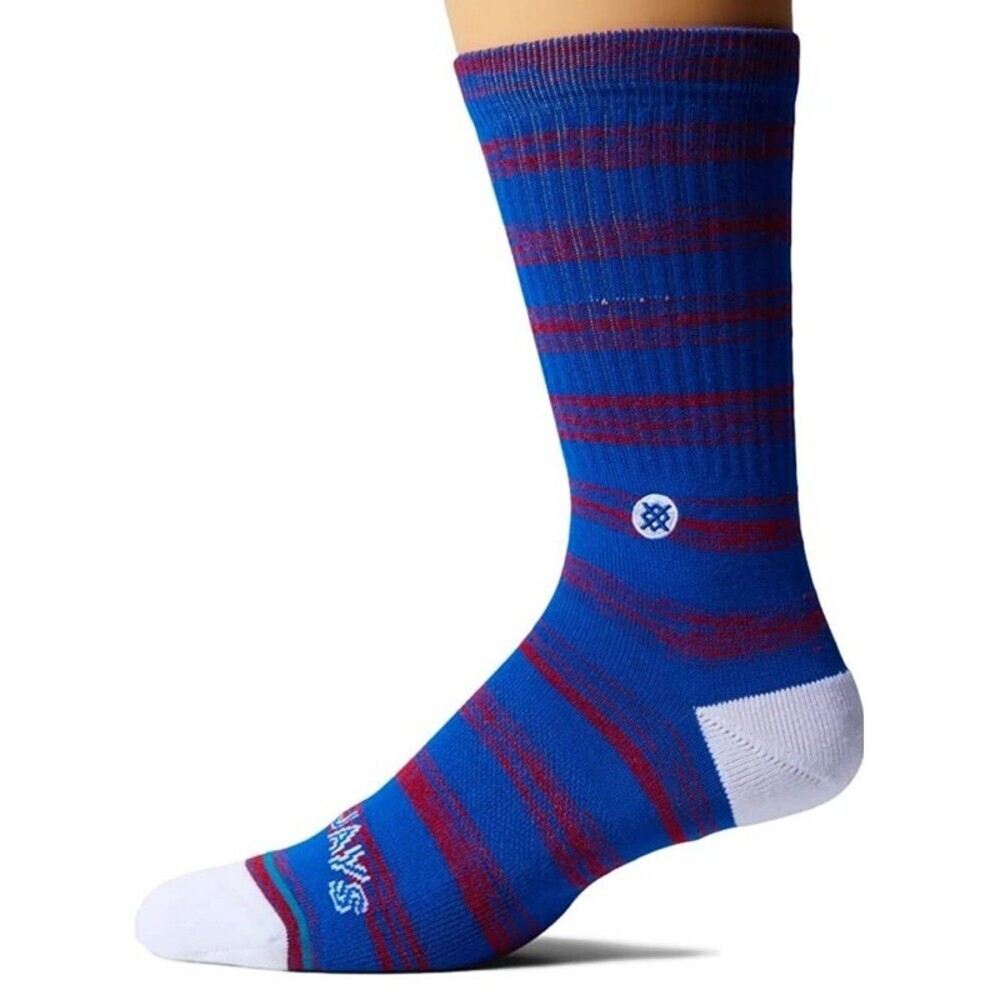 Stance Blue Jays Twist Mens Shoe Size 9-13 Casual Toronto Blue Jays Crew Socks